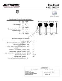 AS32 2R025 Datasheet Cover