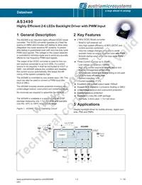 AS3490 Datasheet Page 2