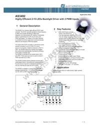 AS3492-ZWLM Datasheet Page 2