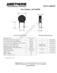 AS35 0R550 Datasheet Cover