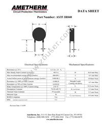 AS35 1R040 Datasheet Cover