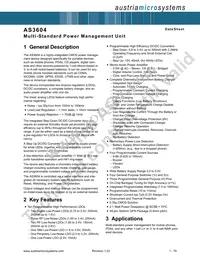 AS3604B-ZQFP Datasheet Page 2