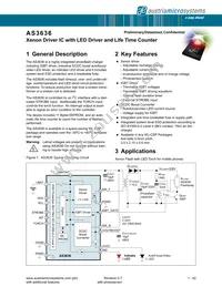 AS3636-ZWLT-500 Datasheet Cover