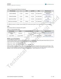 AS3642-ZWLT Datasheet Page 22