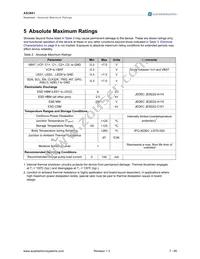 AS3661 Datasheet Page 7