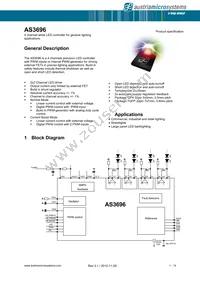 AS3696-ZQFM Datasheet Cover