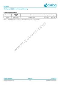 AS3812A-ZQFT Datasheet Page 7