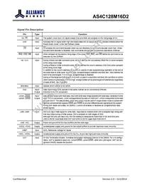 AS4C128M16D2-25BINTR Datasheet Page 5