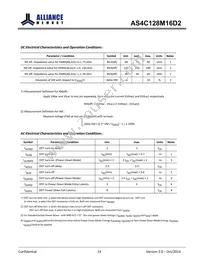 AS4C128M16D2-25BINTR Datasheet Page 15