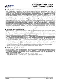 AS4C128M16D2A-25BINTR Datasheet Page 20