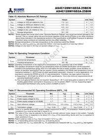 AS4C128M16D2A-25BINTR Datasheet Page 23