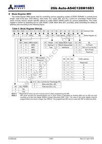 AS4C128M16D3-12BANTR Datasheet Page 14
