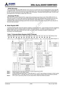 AS4C128M16D3-12BANTR Datasheet Page 16