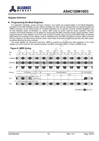 AS4C128M16D3-12BINTR Datasheet Page 12