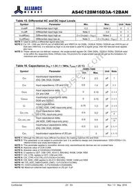 AS4C128M16D3A-12BANTR Datasheet Page 23