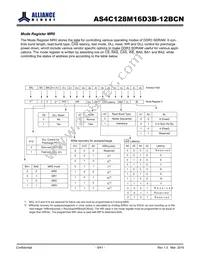 AS4C128M16D3B-12BCNTR Datasheet Page 9