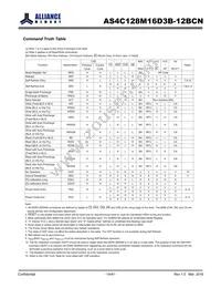 AS4C128M16D3B-12BCNTR Datasheet Page 14
