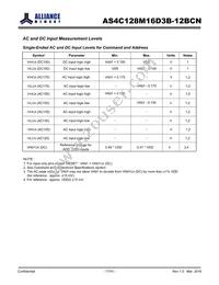 AS4C128M16D3B-12BCNTR Datasheet Page 17