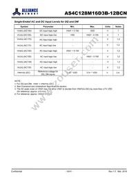 AS4C128M16D3B-12BCNTR Datasheet Page 18