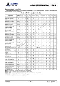 AS4C128M16D3LA-12BANTR Datasheet Page 8