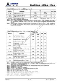 AS4C128M16D3LA-12BANTR Datasheet Page 23
