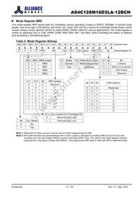 AS4C128M16D3LA-12BCNTR Datasheet Page 14