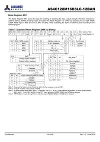 AS4C128M16D3LC-12BAN Datasheet Page 16