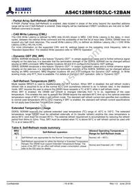 AS4C128M16D3LC-12BAN Datasheet Page 19