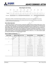 AS4C128M8D1-6TINTR Datasheet Page 8