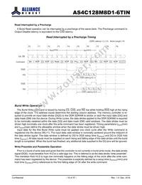 AS4C128M8D1-6TINTR Datasheet Page 16