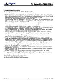 AS4C128M8D3-12BANTR Datasheet Page 11