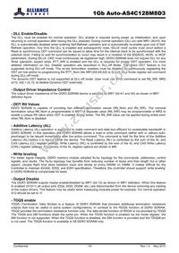 AS4C128M8D3-12BANTR Datasheet Page 18