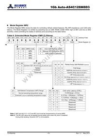 AS4C128M8D3-12BANTR Datasheet Page 19