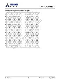 AS4C128M8D3-12BINTR Datasheet Page 3