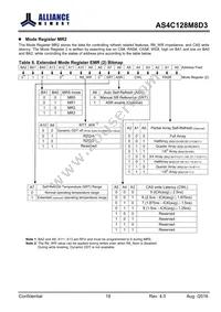 AS4C128M8D3-12BINTR Datasheet Page 18