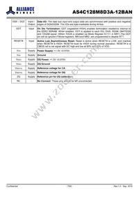 AS4C128M8D3A-12BAN Datasheet Page 7