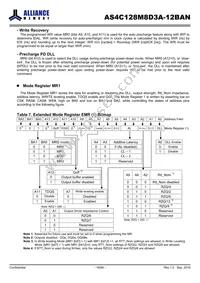 AS4C128M8D3A-12BAN Datasheet Page 16