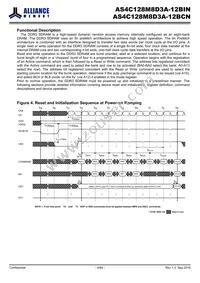 AS4C128M8D3A-12BINTR Datasheet Page 9