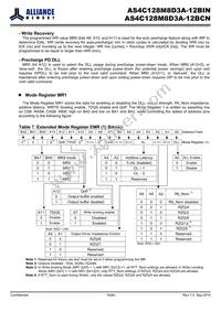 AS4C128M8D3A-12BINTR Datasheet Page 16