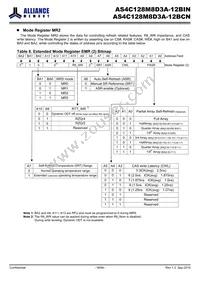 AS4C128M8D3A-12BINTR Datasheet Page 18