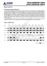 AS4C128M8D3B-12BINTR Datasheet Page 12