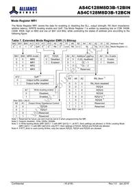 AS4C128M8D3B-12BINTR Datasheet Page 16