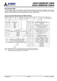 AS4C128M8D3B-12BINTR Datasheet Page 18