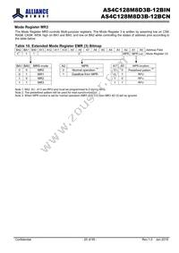 AS4C128M8D3B-12BINTR Datasheet Page 20