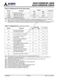 AS4C128M8D3B-12BINTR Datasheet Page 23