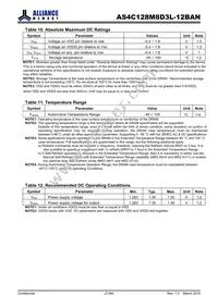 AS4C128M8D3L-12BAN Datasheet Page 21