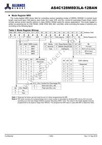 AS4C128M8D3LA-12BAN Datasheet Page 14