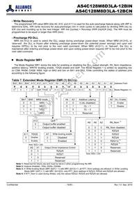 AS4C128M8D3LA-12BIN Datasheet Page 16