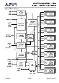 AS4C128M8D3LB-12BINTR Datasheet Page 4