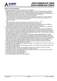 AS4C128M8D3LB-12BINTR Datasheet Page 10